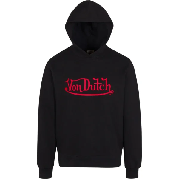 mens-embroidered-logo-red-hoodie