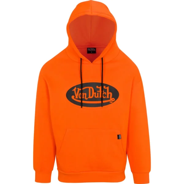 unisex-black-orange-hoodie