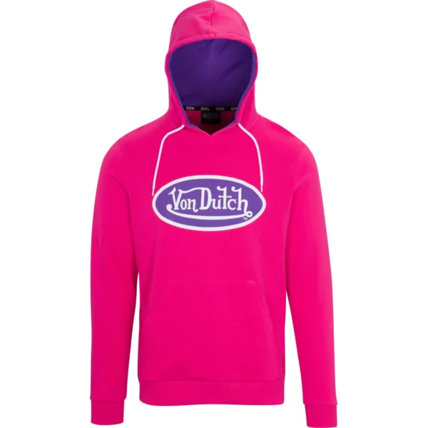 von-dutch-originals-logo-patch-fuschia-hoodie